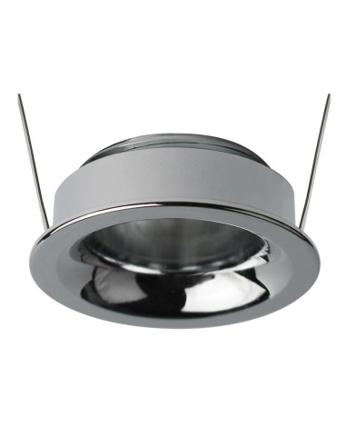 Round Fixed Mountable Fit 35 Chrome