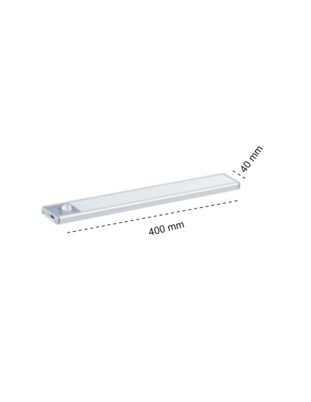 Linear LED Base Unit 2W 170Lm with Motion Sensor 40cm