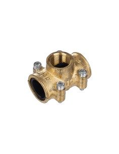 Clamp with threaded fitting for copper pipe 70x33x60 mm
