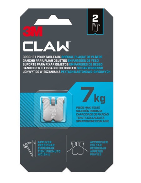 Drywall Wall Hook 7 kg 3M CLAW