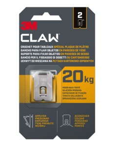 Double 3M Drywall Wall Hook 20 kg