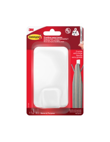 Suporte Command grande retangular 6,8 kg com 1...