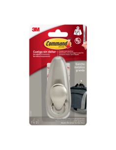 Large Brushed Nickel Command Hook 2.2 kg FC13-BN