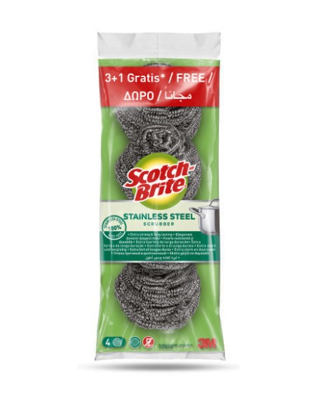 Esponja de metal inoxidável 3+1 grátis