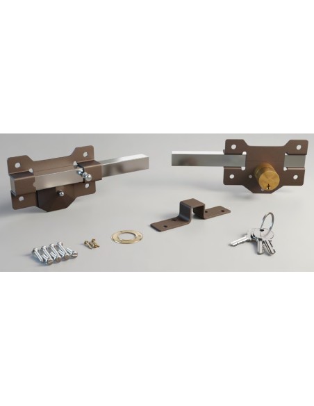 CAYS B1 Verriegelung mit lackierter Oberfläche, externer Schlüssel und interner Taste 70 mm