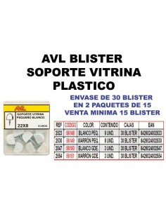 Small Brown Display Shelf AVL BLISTER Support
