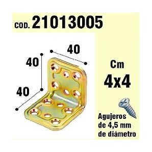 Supporto Per il Legno Angolo 40x40x40 mm 21013005