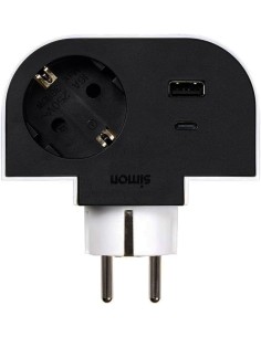 Drehadapter Simon Plug1T+USB A+C 30W CL610310