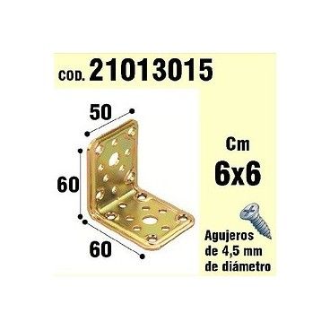 Supporto Per il Legno-Angolo 50 x 60 x 60 mm 21013015