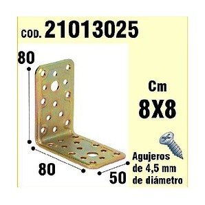 Supporto Per il Legno Angolo 50x80x80 mm 21013025