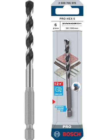 Broca Pro para Concreto Hexagonal 10 x 150 mm