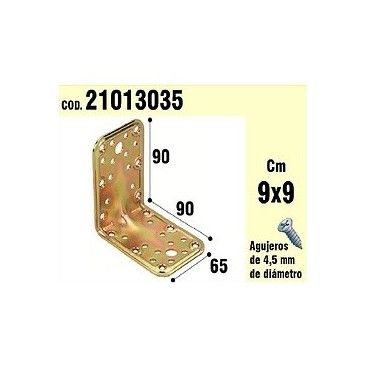 Supporto Per il Legno Angolo 65x90x90 mm 21013035