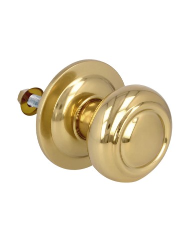Pomello sferico in bronzo lucido per porta d'ingresso 85 mm