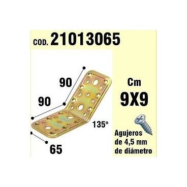 Supporto Per il Legno Angolo 65x90x90 mm/135° 21013065