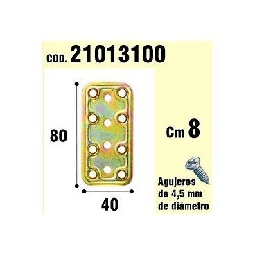 Support Pour Plaque de Bois Bicromatada 40x80 mm. 21013100