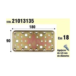 Soporte Para Madera Placa Bicromatada 90x180 mm. 21013135