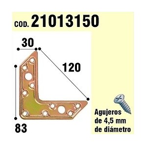 Il supporto Per il Piatto di Legno "L" Bicromatado 120 mm 21013150