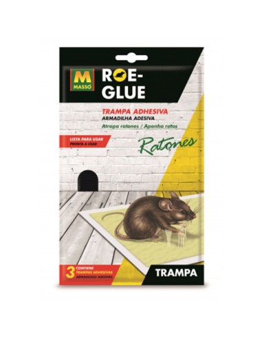 Piège à souris collant avec appât 21,5x13,5 cm