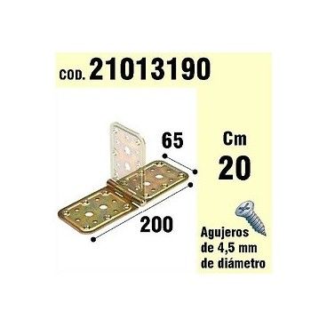 Support For Wood Hinge Bicromatado 65 x 200 mm 21013190