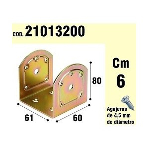 Soutien Pour le Type de Bois "Ou" Bicromatado 60 mm 21013200