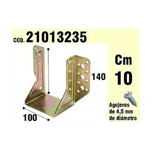 Supporto in Legno Per Esterno Ali bicromatado 100 mm 21013235