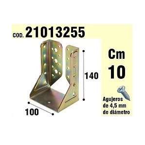 Suporte Interior Asas em Madeira Bicromato 100 mm.