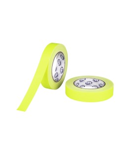 Ruban gaffeur fluorescent jaune 25 mm x 25 m