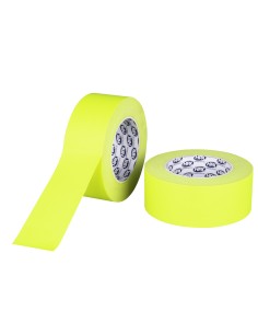 Cinta gaffer fluorescente amarilla 50mm x 25m