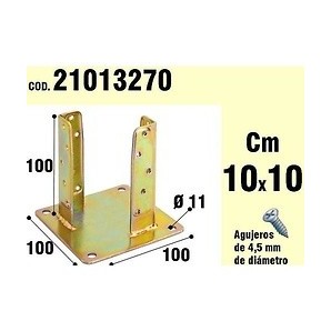 Supporto in Legno Per Ancoraggio Bicromatado 100 mm 21013270