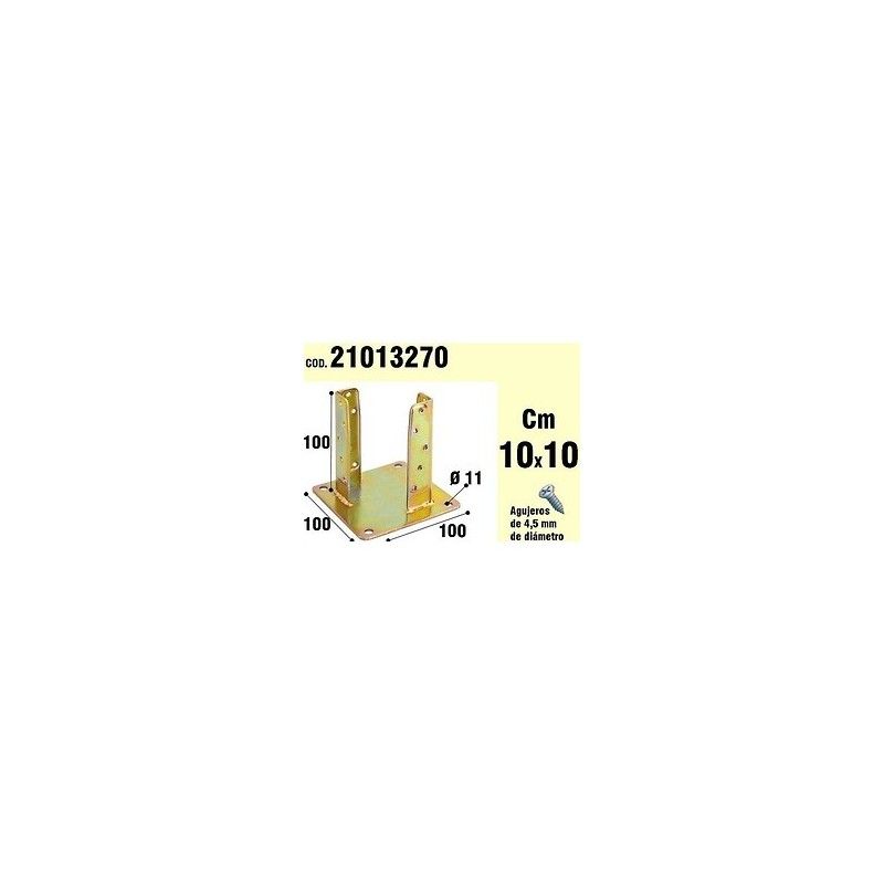 Supporto in Legno Per Ancoraggio Bicromatado 100 mm 21013270