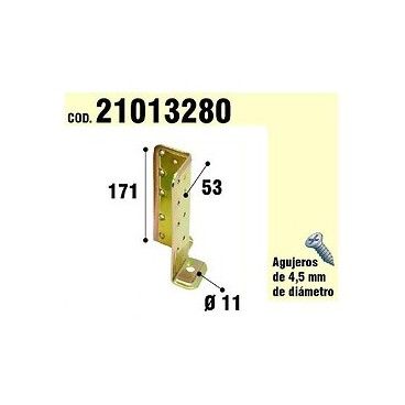Soporte Para Madera Anclaje Bicromatado Regulable 21013280