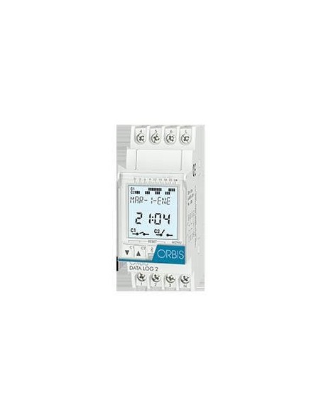 Interrupteur horaire numérique DATA LOG 2 circuits 230V