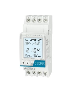 Digital DATA LOG Timed Switch 2 circuits 230V 2