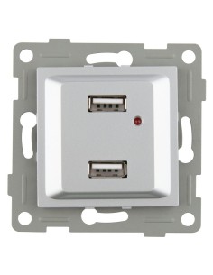 Titanium Onlex Double USB Socket 2.1A 250V