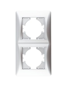 Onlex 2-Element Vertical Titanium Recessed Frame