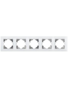 Onlex White Glass Recessed Frame 5 Elements