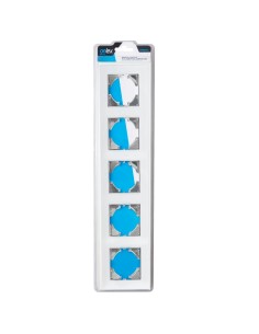 Onlex White Glass Recessed Frame 5 Elements 2