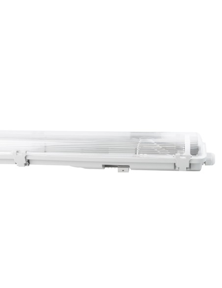 Écran IP65 pour 2 tubes LED 120 cm ABS+PS
