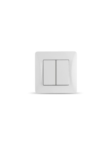 Onlex Universal Double Series White Switch/Selector 10A 250V