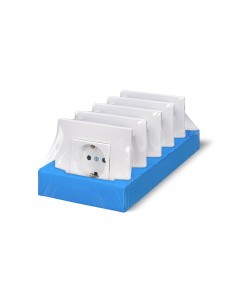 Empurrar Enchufe Schuko ONLEX Branco Pack 5UDS