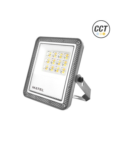 Projetor LED plano cinzento 10W 3CCT