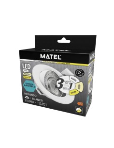 Aro LED Basculante Redondo Blanco 3-5-7W CCT 2