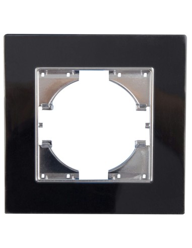 Cornice da incasso nera Onlex 1 elemento in vetro