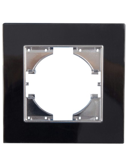 Onlex Einbaugerüst schwarz 1 Element Glas