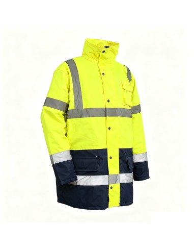 Reflective Workfit Parka Yellow Size M