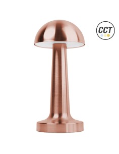Rechargeable low-voltage round pink gold LED lamp adjustable