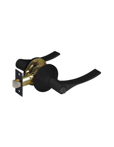 Bathroom Knob Handlock Handle 65mm Matte Black