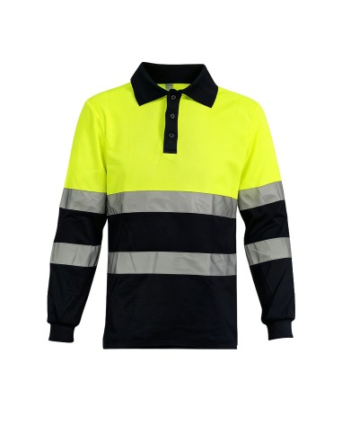 Reflective Polo WorkFit Long Sleeve Size S