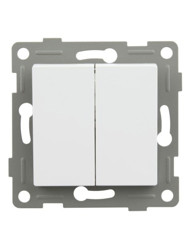 Einbauschalter Onex weiß Doppel 10A 250V