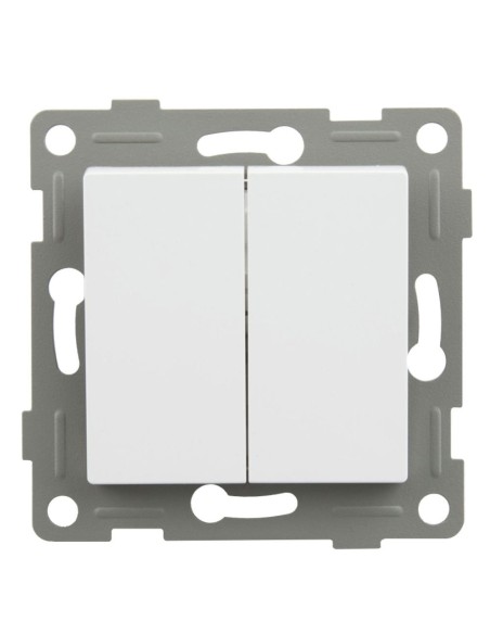 Einbauschalter Onex weiß Doppel 10A 250V